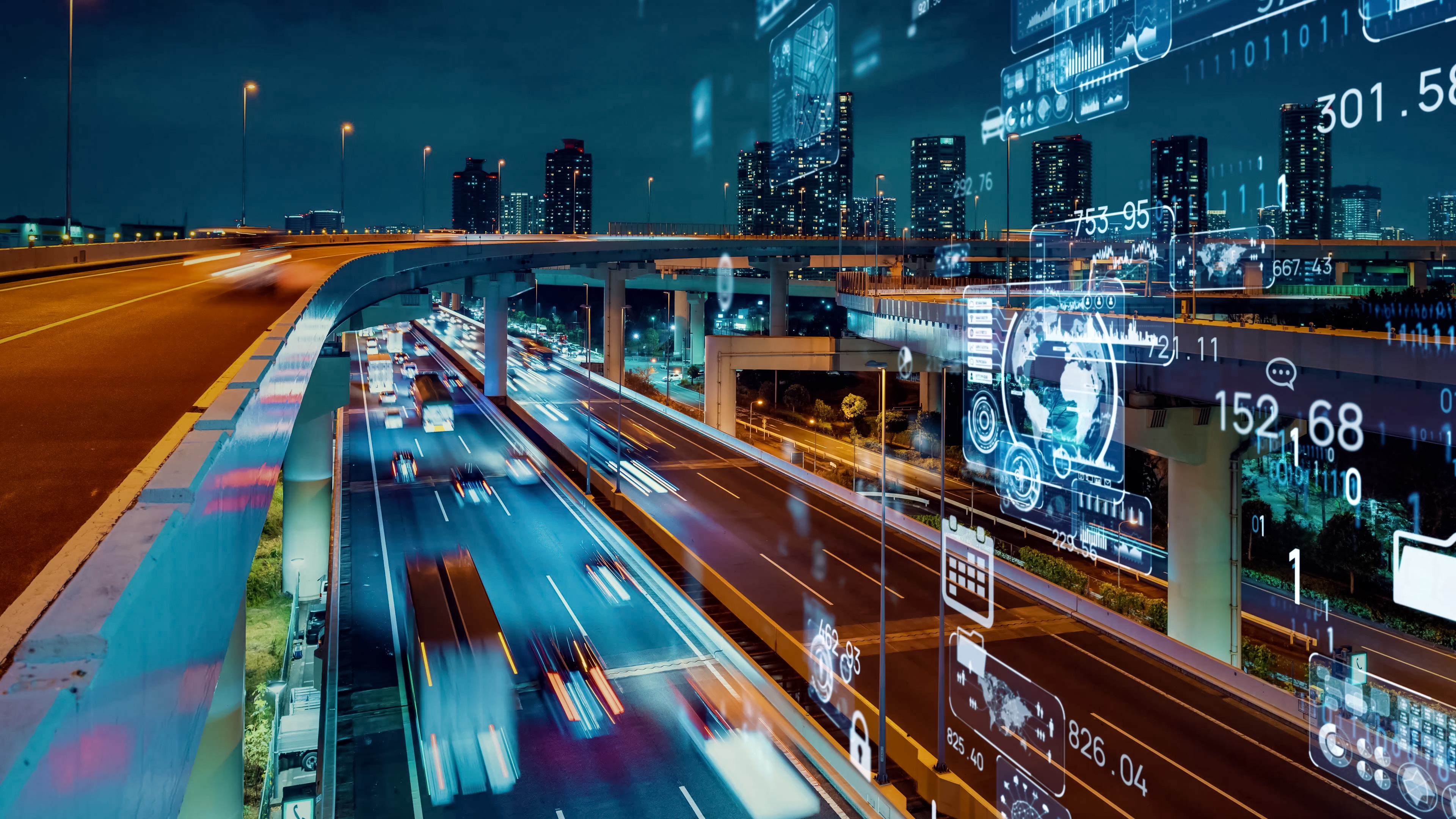 Smart road with data